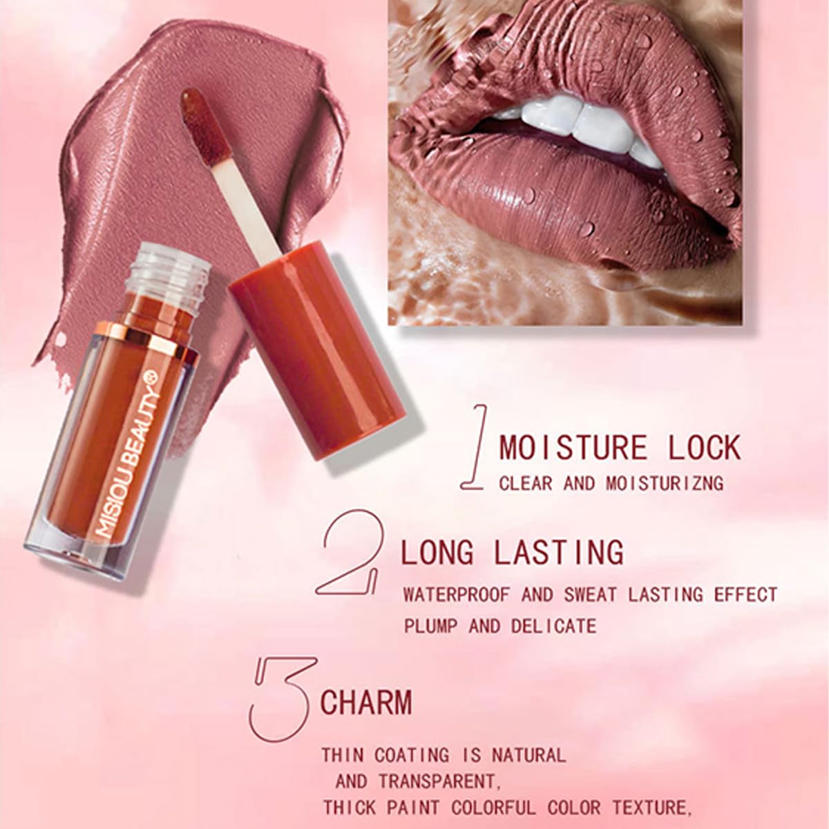 Baorder 12Pcs Velvet Matte Liquid Lipstick Set, Non-Stick Cup Nude Lip Stain Kit,Waterproof Long Lasting Quick-drying Matte and Glitter Lip Gloss,Lip Makeup Gift Kit for Women