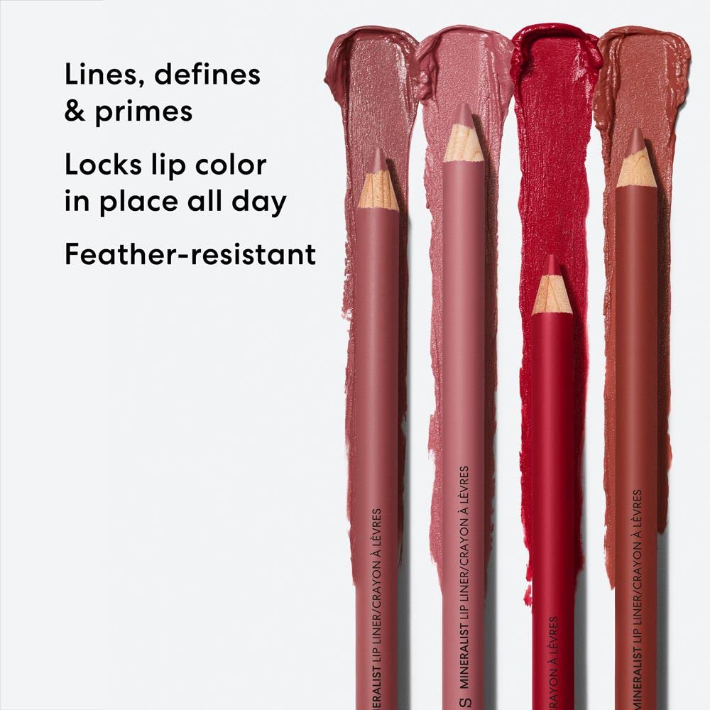 bareMinerals Mineralist Lip Liner - Creamy, Pigmented, Vegan Formula | Long-Lasting, Natural Ingredients