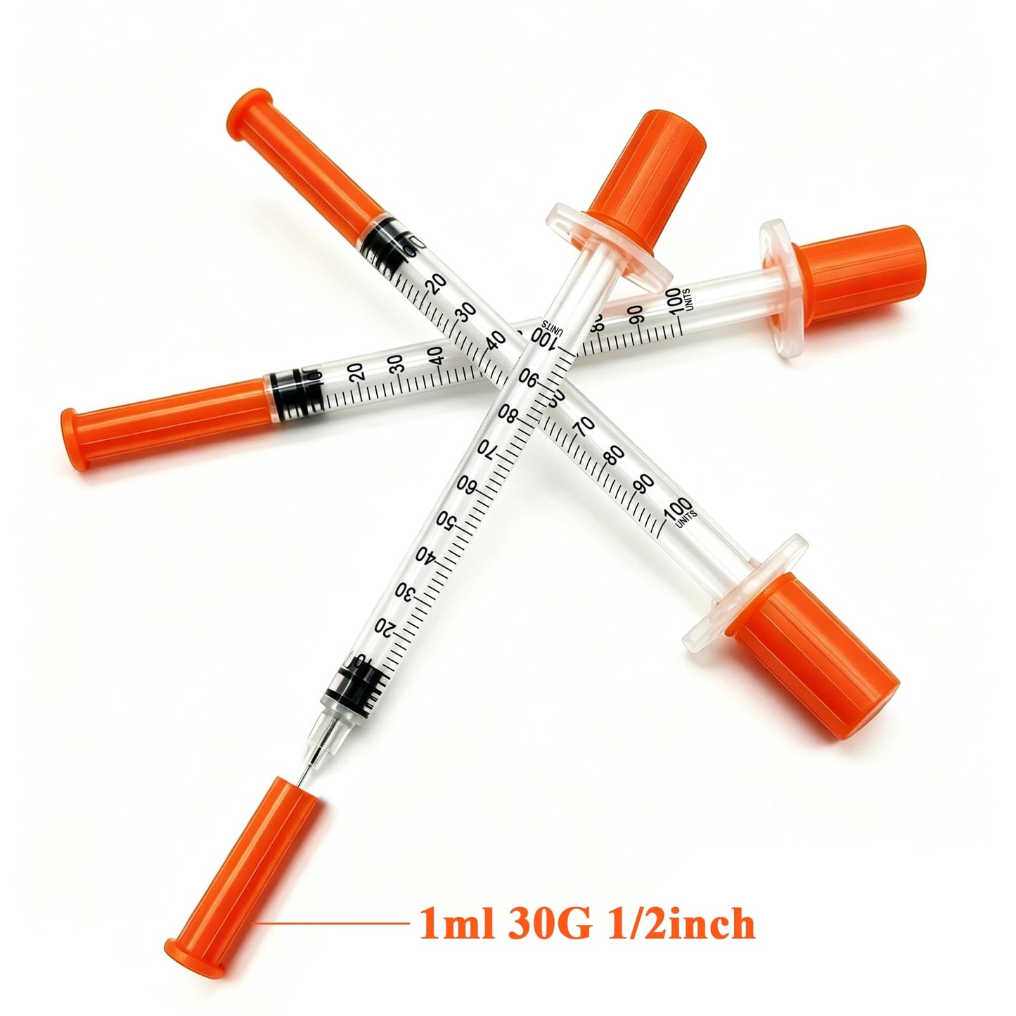 1ml 31Ga 5/16" (8mm) Syringe with Needle, Individually Wrapped, Pack of 10