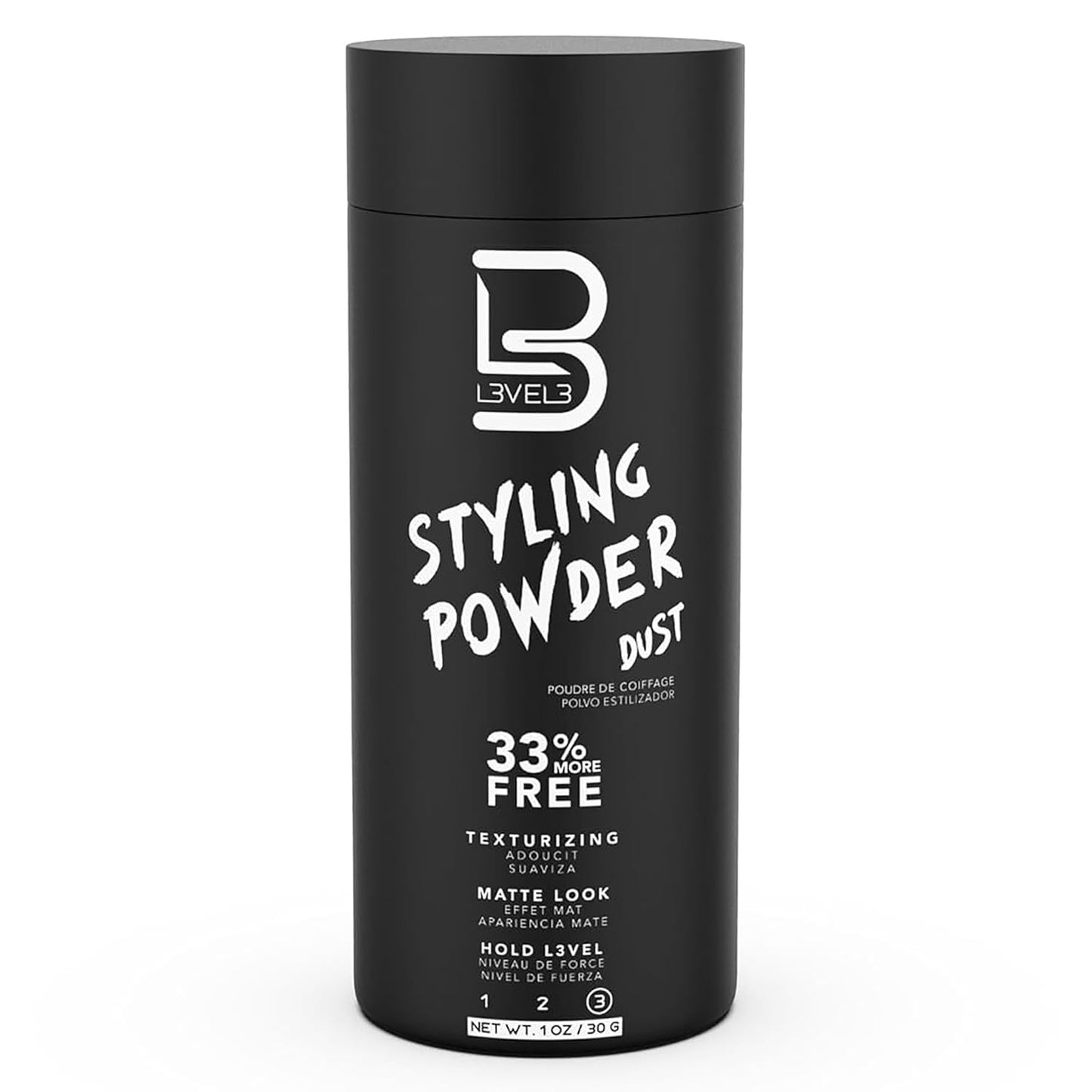 Level 3 Styling Powder for Men - Natural Look, Easy Application, No Greasy Residue | 30g