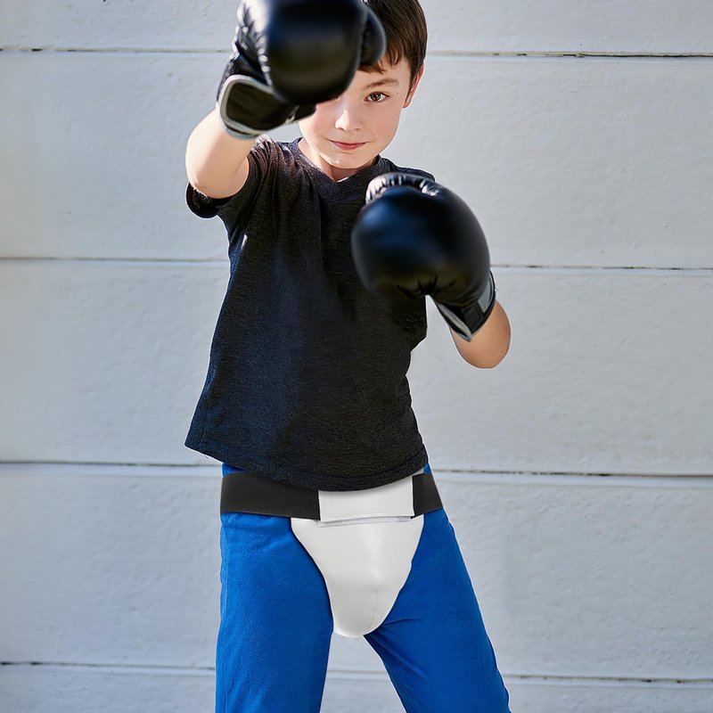 POPETPOP Boxing Groin Protector for Kids: Absorbing Taekwondo Groin Protector Cup - Boxing Cup for Kickboxing, Karate Fighting Training - Taekwondo Sparring Gear for Boy&Girl