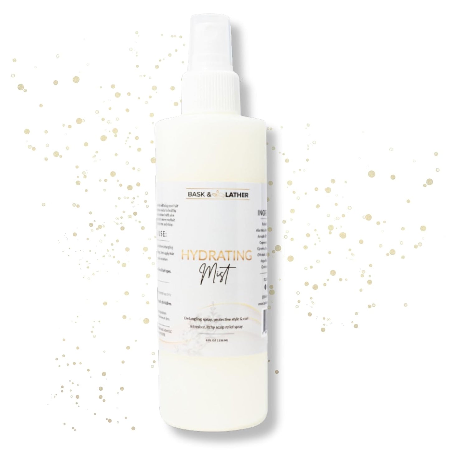 Hydrating Hair Mist - Leave-In Conditioner for Itchy Scalp Relief | Aloe Vera & Avocado Oil, 8 oz