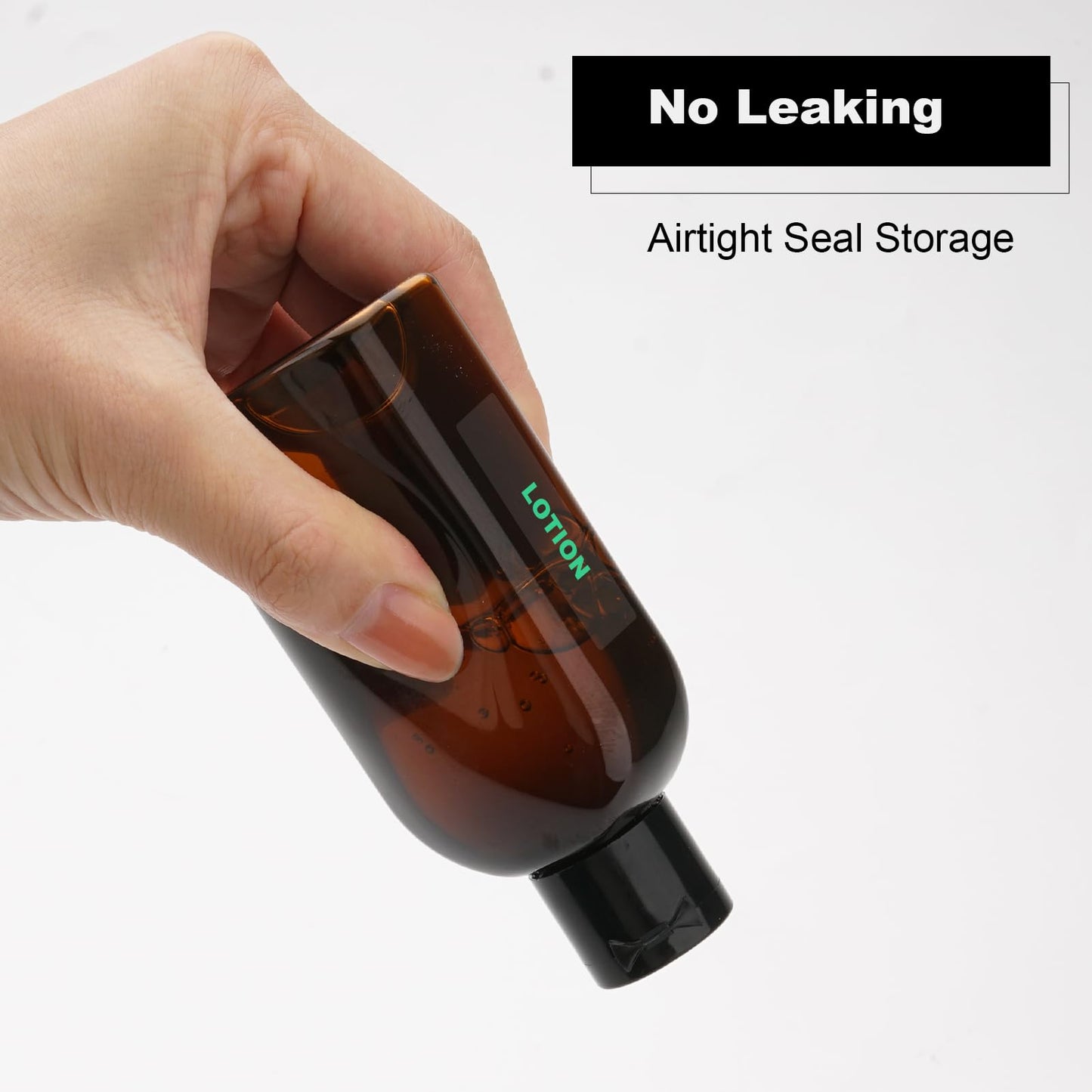 Cosywell Travel Bottles for Toiletries 6pcs 3.4oz TSA Approved Travel Shampoo Bottles Leak Proof Empty Lotion Containers with Flip Cap Small Plastic Squeeze Bottle(Brown)