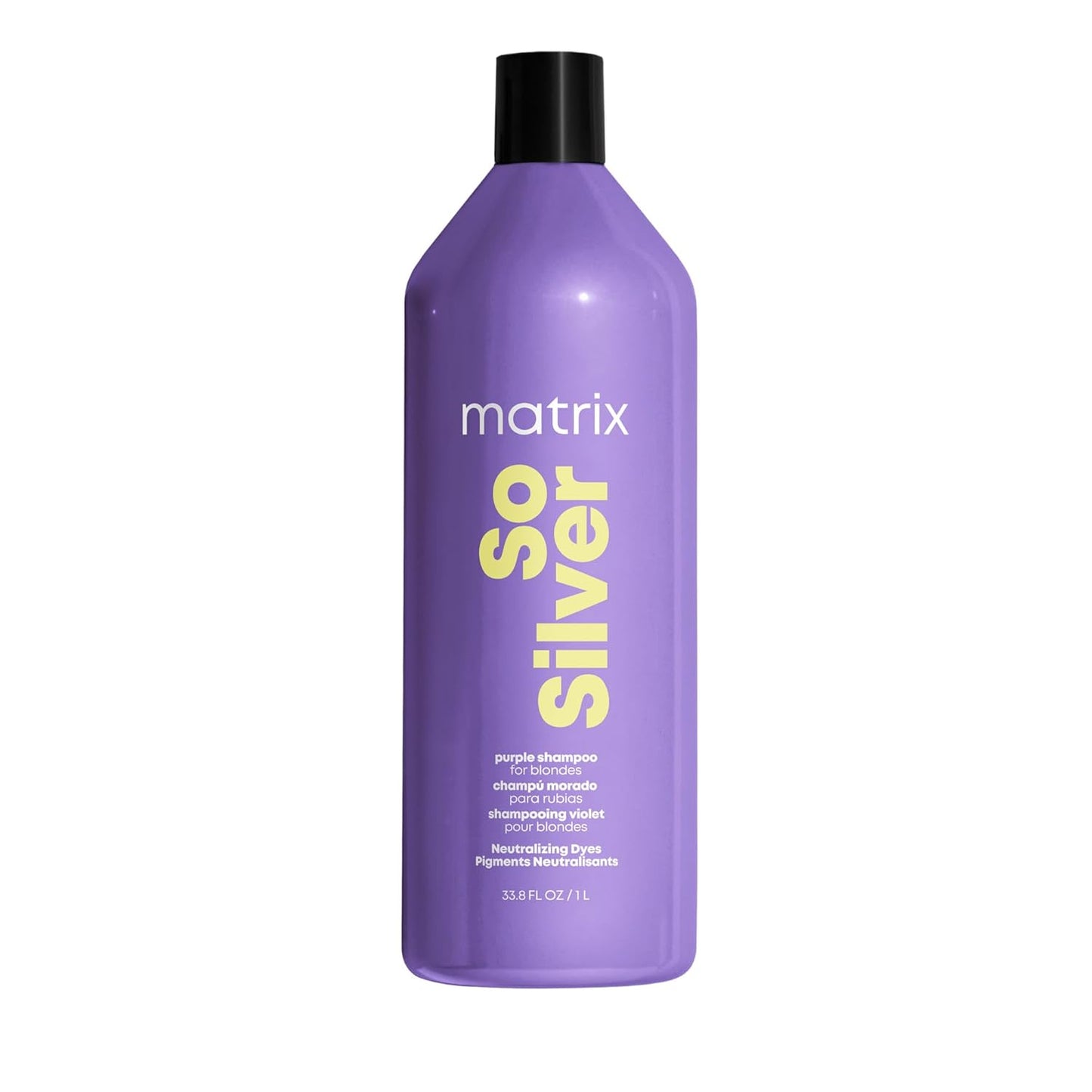 So Silver Purple Shampoo - Neutralizes Yellow Tones, Brightens & Tones | For Blonde, Grey & Platinum Hair