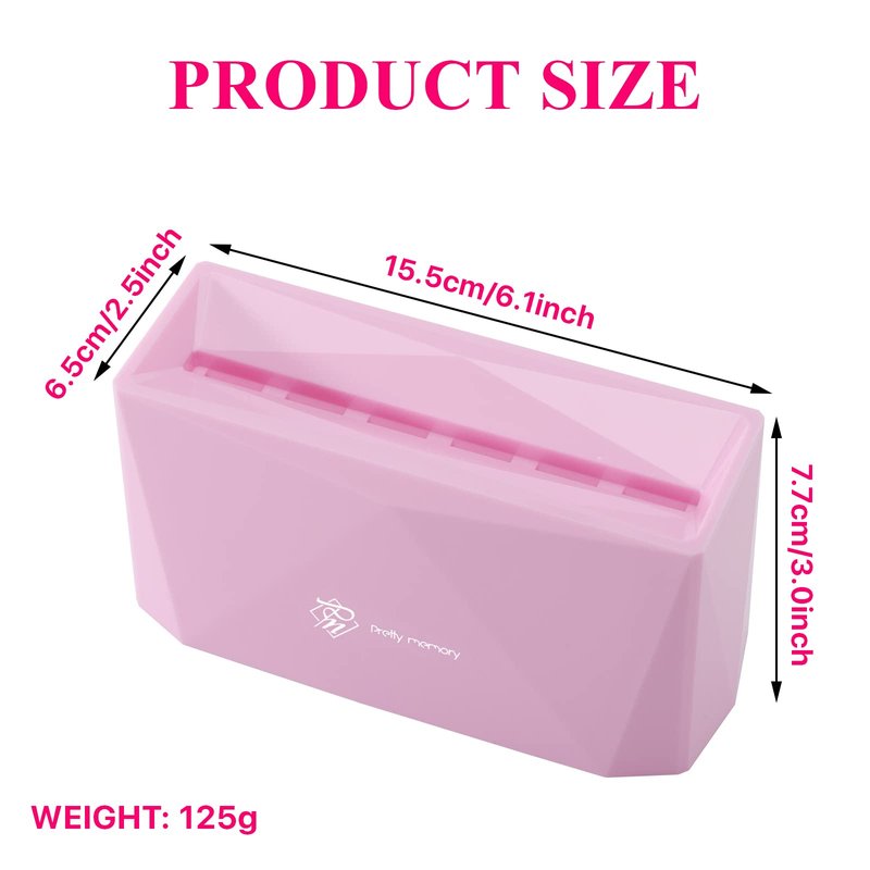 Pretty memory Lash Tweezer Holder 6 Holes Tweezer Holder for Eyelash Extensions Tweezer Stand Display Storage Eyelashes Extension Supplies Lash Accessories Tools, Pink