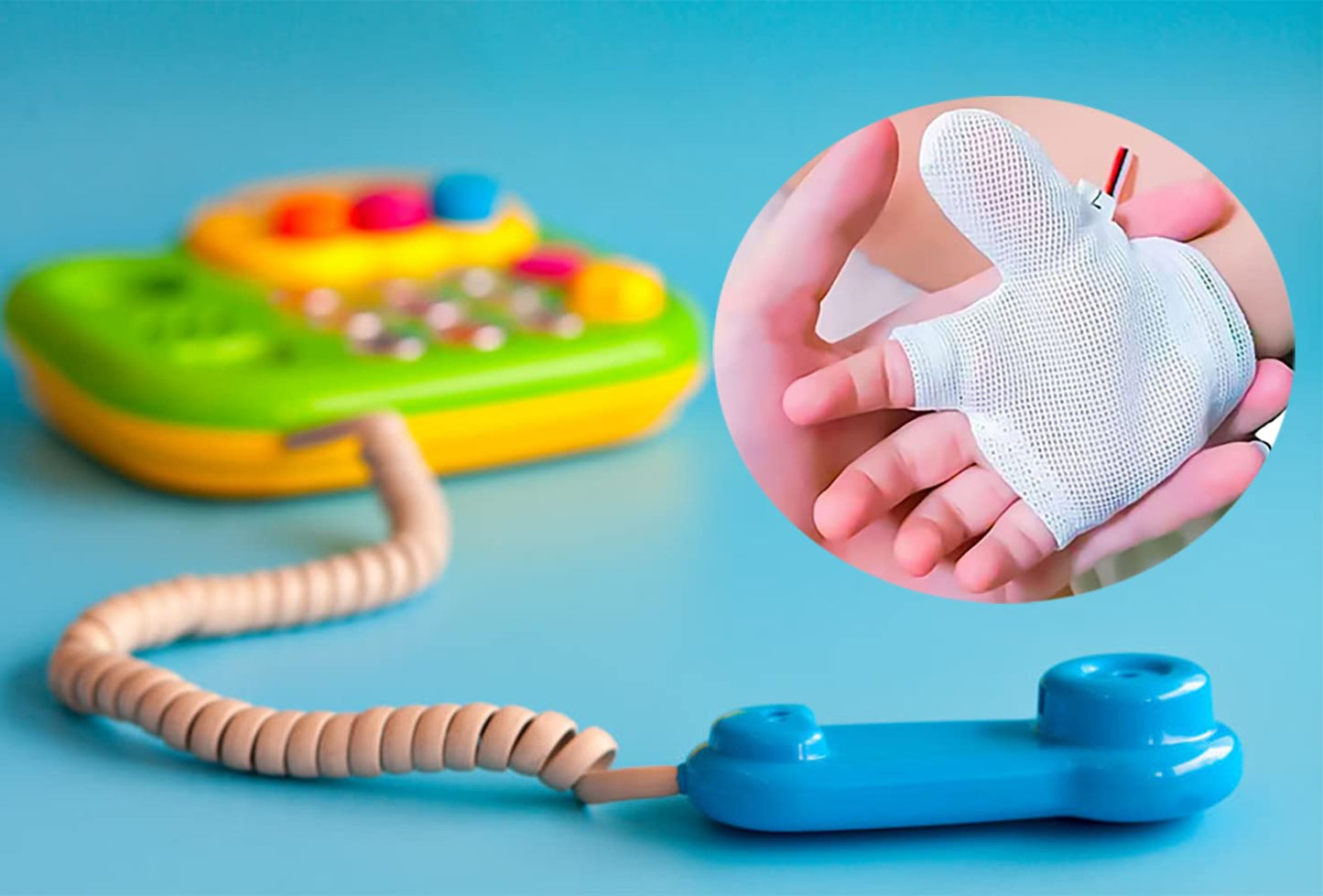 Thumb Sucking Stop for Kids Baby Thumb Sucking Guard Gloves Finger Sucking Stop Guard Anti Thumb Sucking Gloves(L)