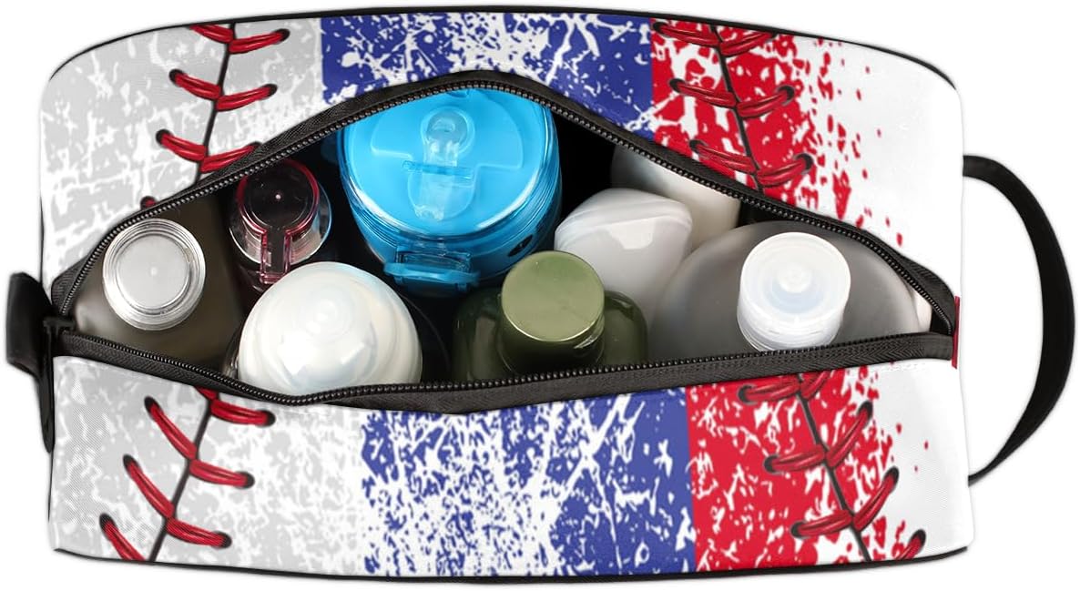 Boys Toiletry Bag - Vintage Baseball Waterproof Dopp Kit | Travel & Sports Essentials