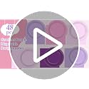 48Pcs Purple Pink Gradient Disposable Paper Plates & Napkins
