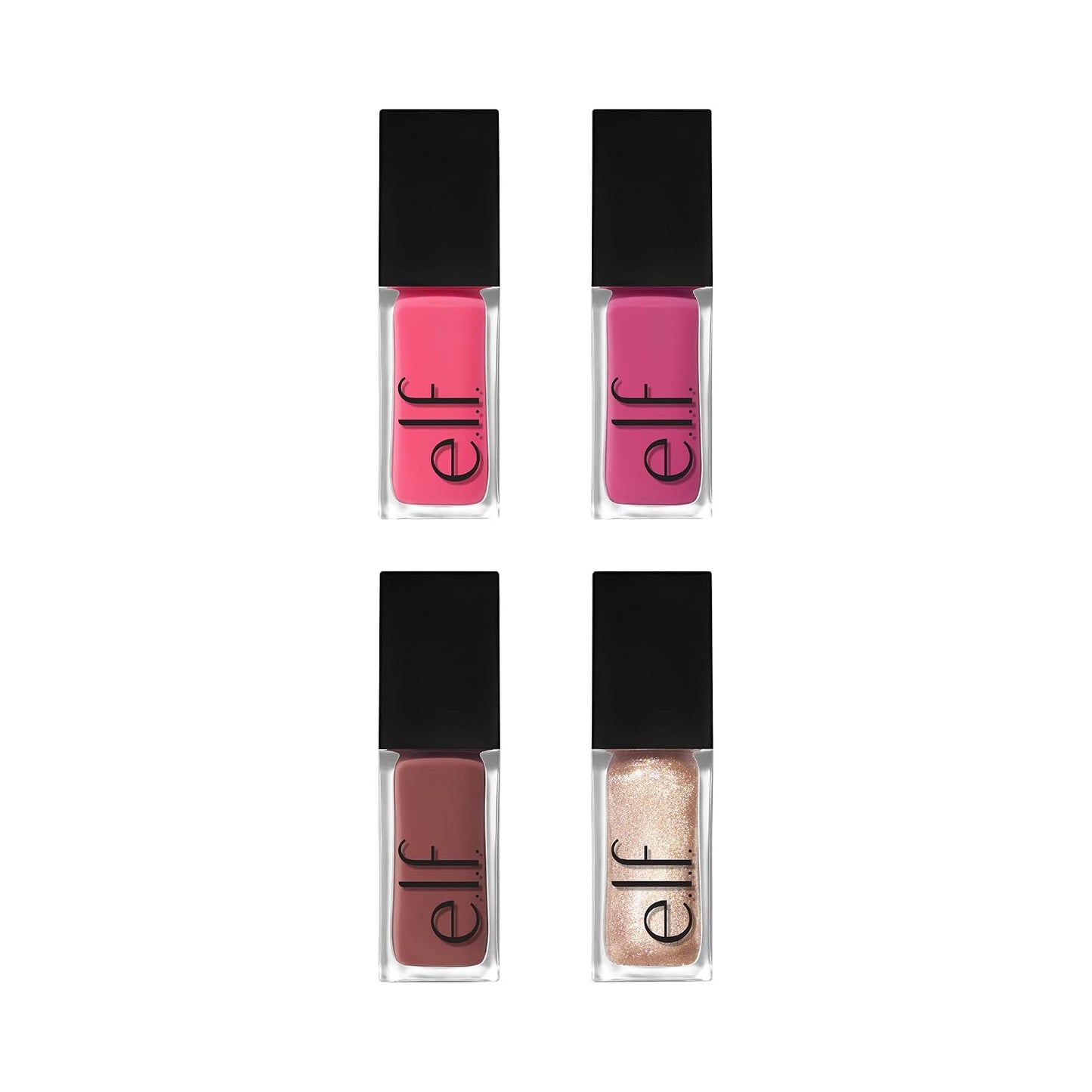 e.l.f. Glow Reviver Plumping Lip Oil Kit - Nourishing Tinted Oils for High-Shine Finish | Vegan, 4 Shades