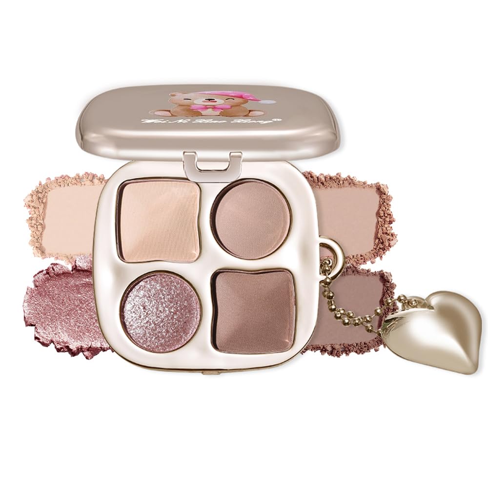 Warm Neutral Nude Eyeshadow Palette - Matte & Shimmer, High Pigment | Mini Everyday Makeup for All Eye Colors
