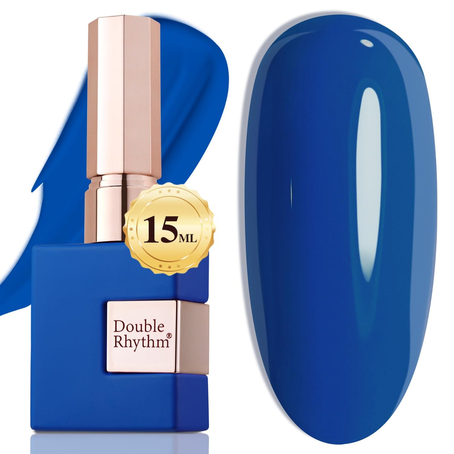 Gel Nail Polish - Double Rhythm 15ML Pearl White Soak Off for Art Manicure | DIY at Home