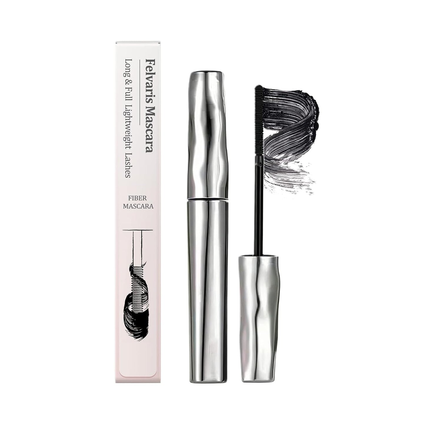 Waterproof Fibre Mascara - 3D Curling & Lengthening Black Formula | Metal Wand Applicator