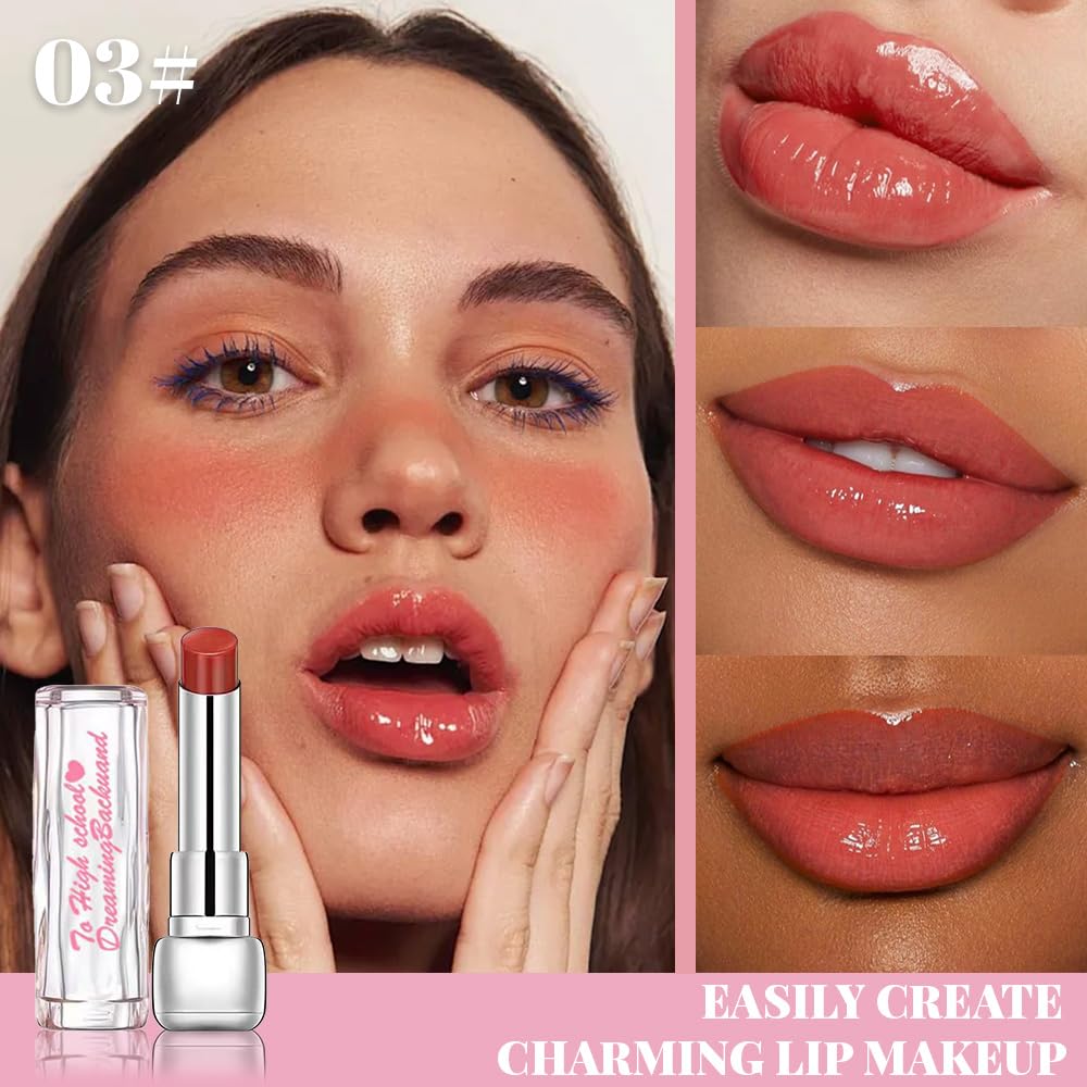 Moisturizing Butter Lipstick for Women - Nourishing Vegan Lip Balm | 2-Pack Rose & Brown Black
