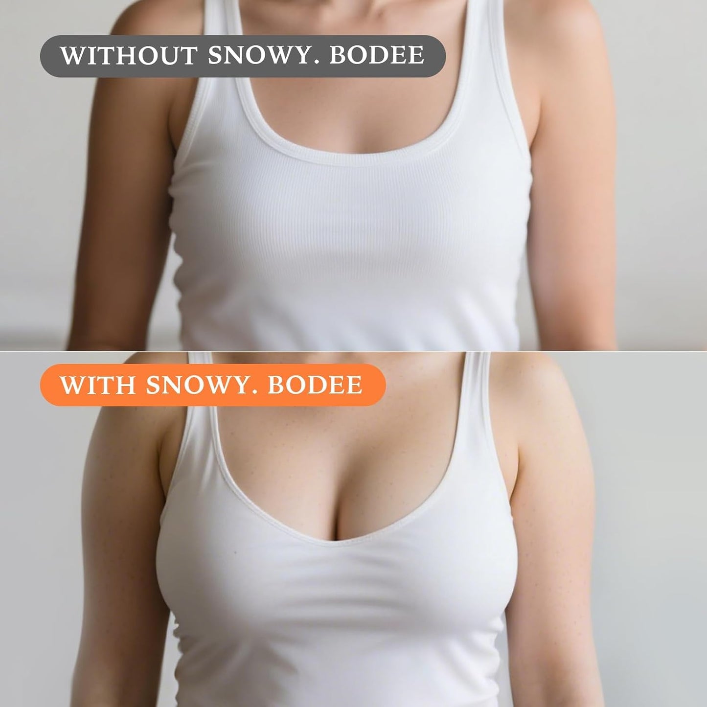 Push-Up Sticky Bra Inserts for Women - Reusable Strapless Waterproof Adhesive Pads