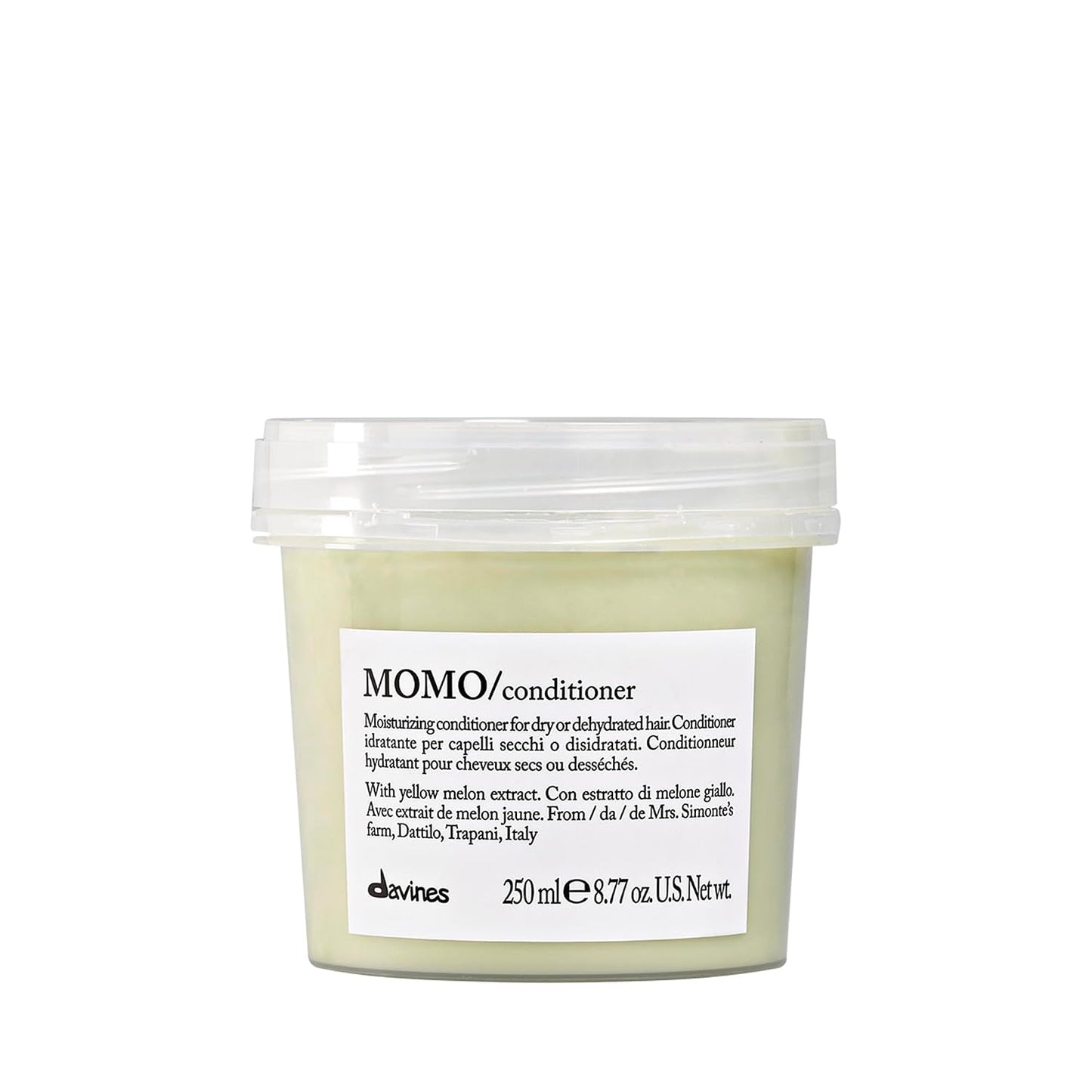 Davines MOMO Conditioner - Deep Moisturizing Formula for Dry Hair - Hydrates & Detangles for Softness & Shine | Apricot Infused