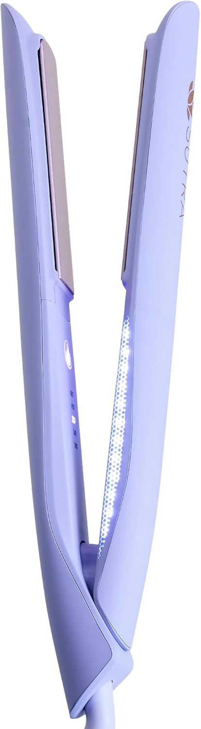 SUTRA Ultra Violet Intelligent Styler - Ceramic Hair Straightener & Curler with Healthy Heat™ Technology | Dual Voltage, Frizz-Free Finish
