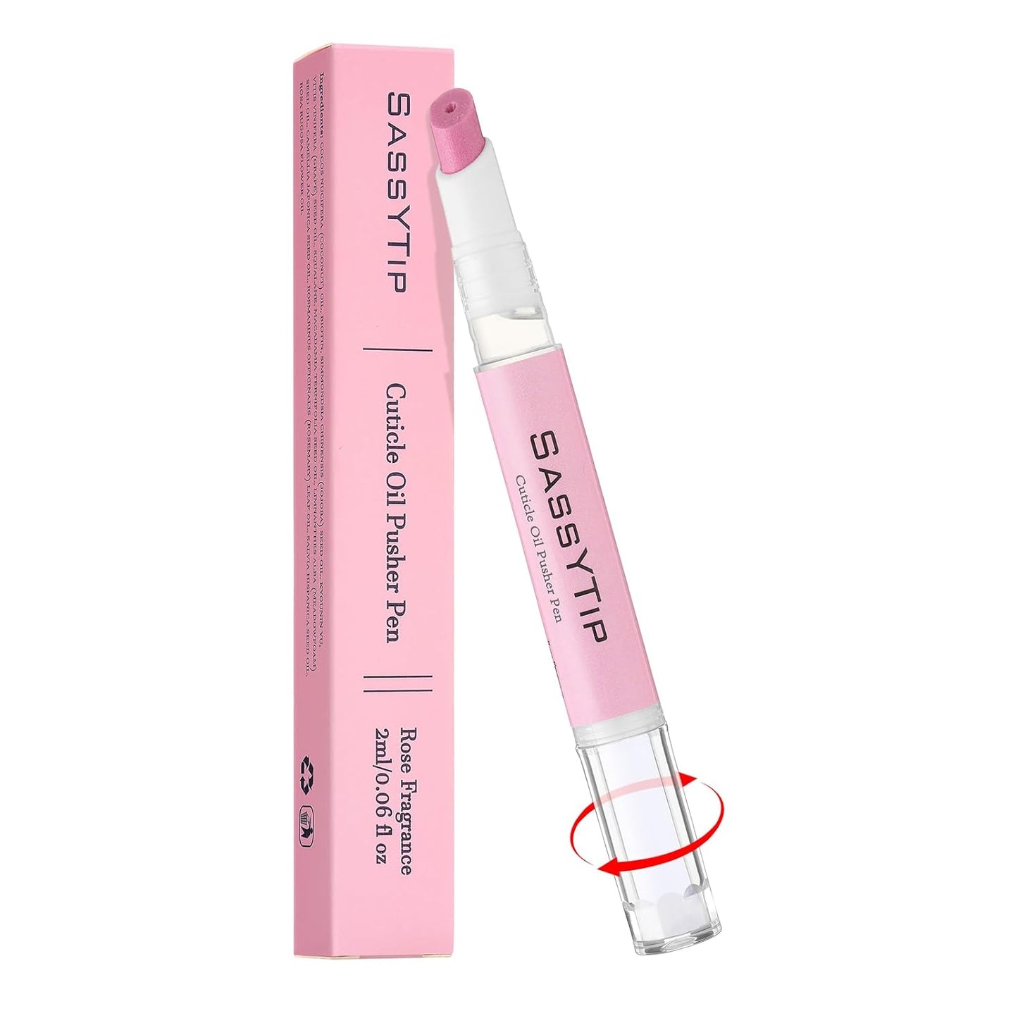 Ceramic Cuticle Pusher & Oil Pen - Gentle Cuticle Remover for Dry Nails | 2ml Lavender & Fragrance-Free