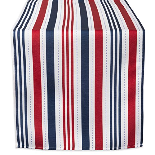DII Patriotic Table Runner - Waterproof & Stain Resistant, 14x108 inch