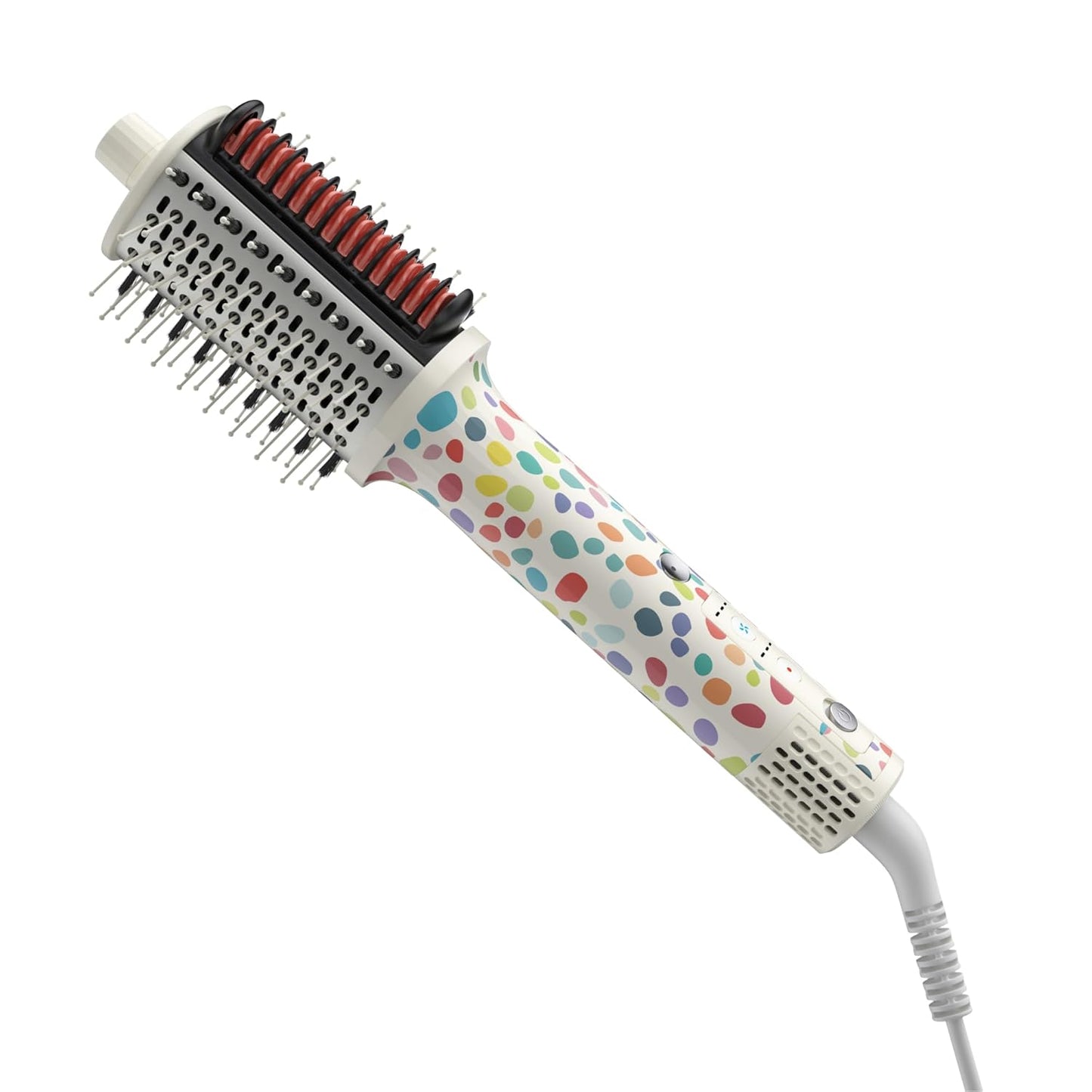 Ellena E1 Blow Dryer & Straightening Brush - 110,000 RPM Hot Air Tool for All Hair Types | Oval Barrel & Heated Comb