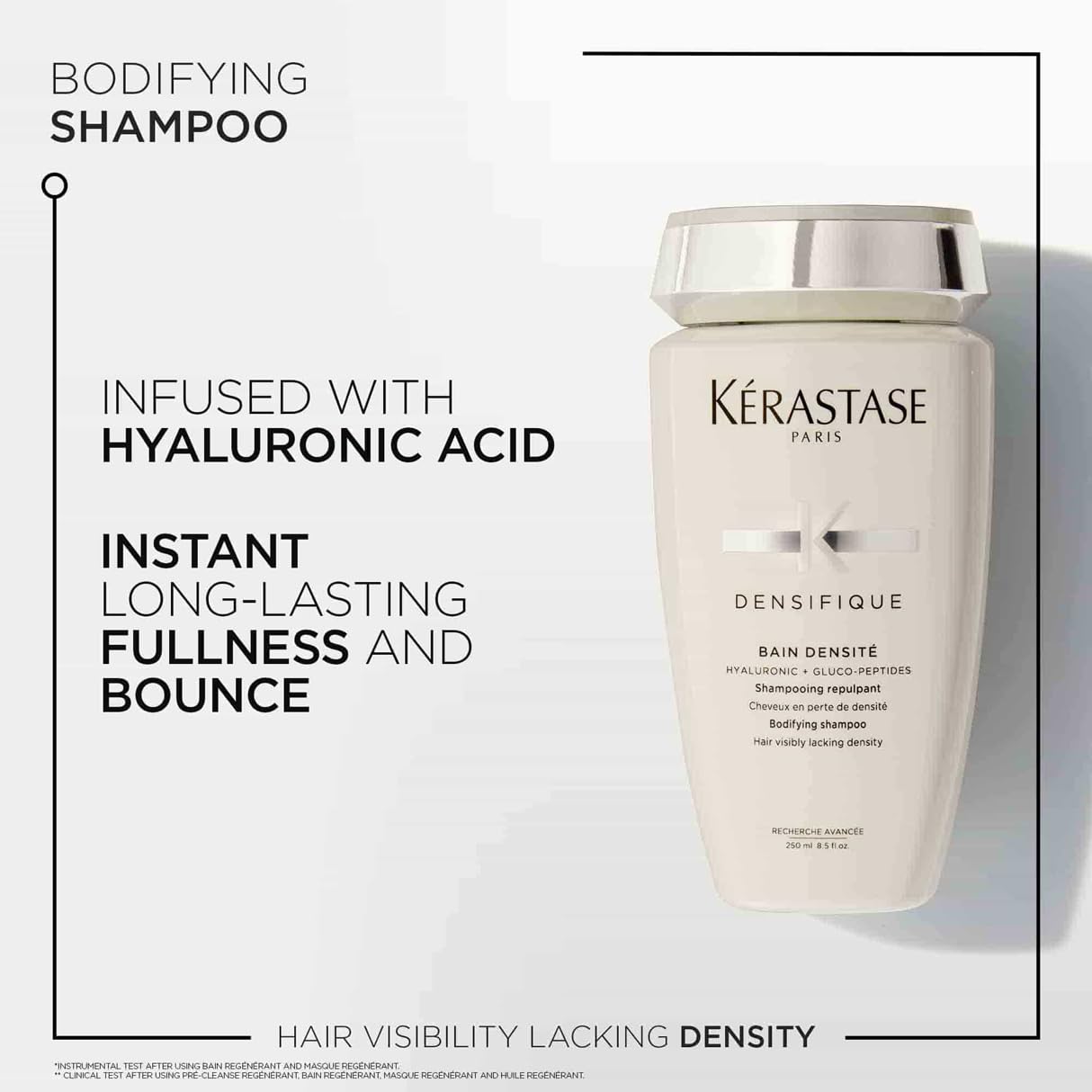 Kerastase Densifique Densité Shampoo - Thickening Shampoo for Fine & Thinning Hair | Adds Shine & Strength with Hyaluronic Acid