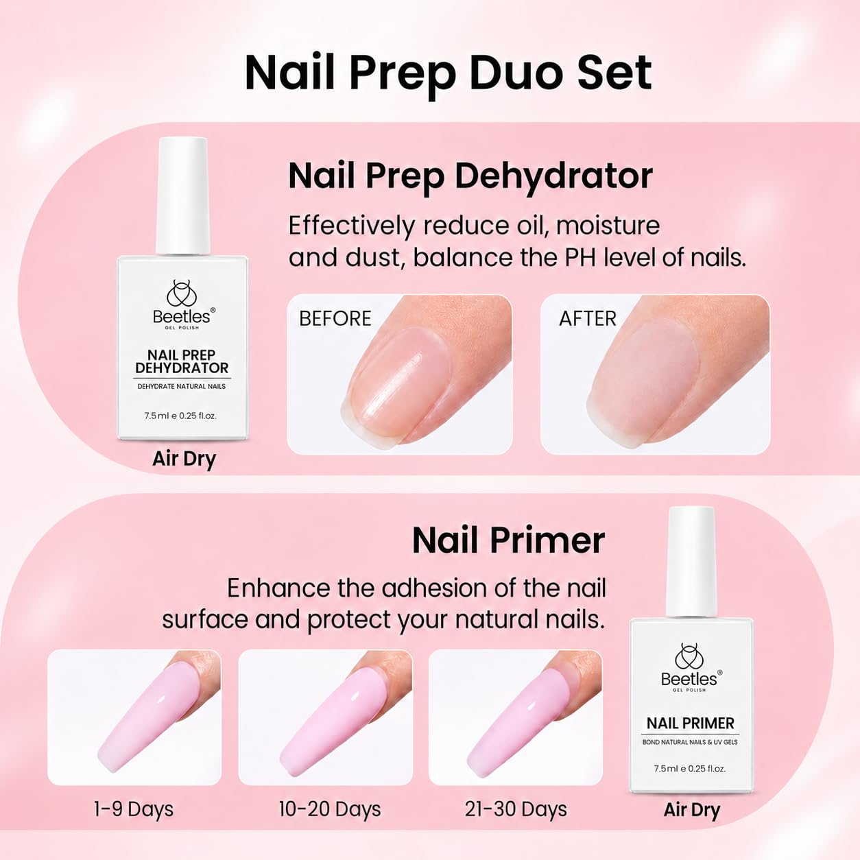 Apex Nail Tips Kit - Medium Stiletto 224PCS | Dehydrator, Primer, Glue & Mini UV Lamp for Long-Lasting Wear