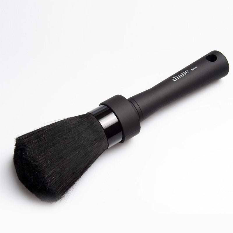 Diane Neck Duster Brush for Hair Cutting, Removes Loose Hair from Neckline and Ears, Barber Supplies and Salon Accessories, Soft Nylon Bristles, Stand Up Base, 8.5"