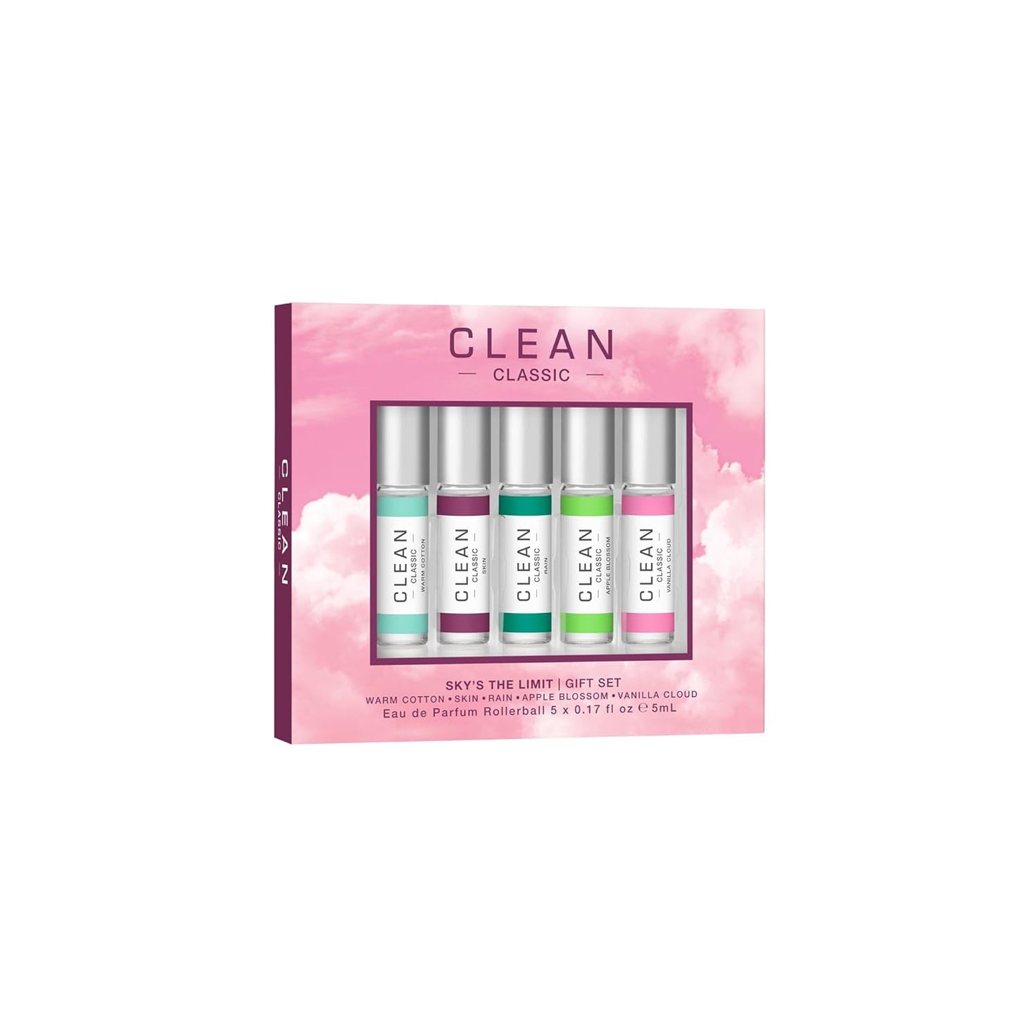 CLEAN CLASSIC Fragrance Discovery Gift Set - Travel Mini Layerable Perfume | Vegan, Long-Lasting, Phthalate-Free
