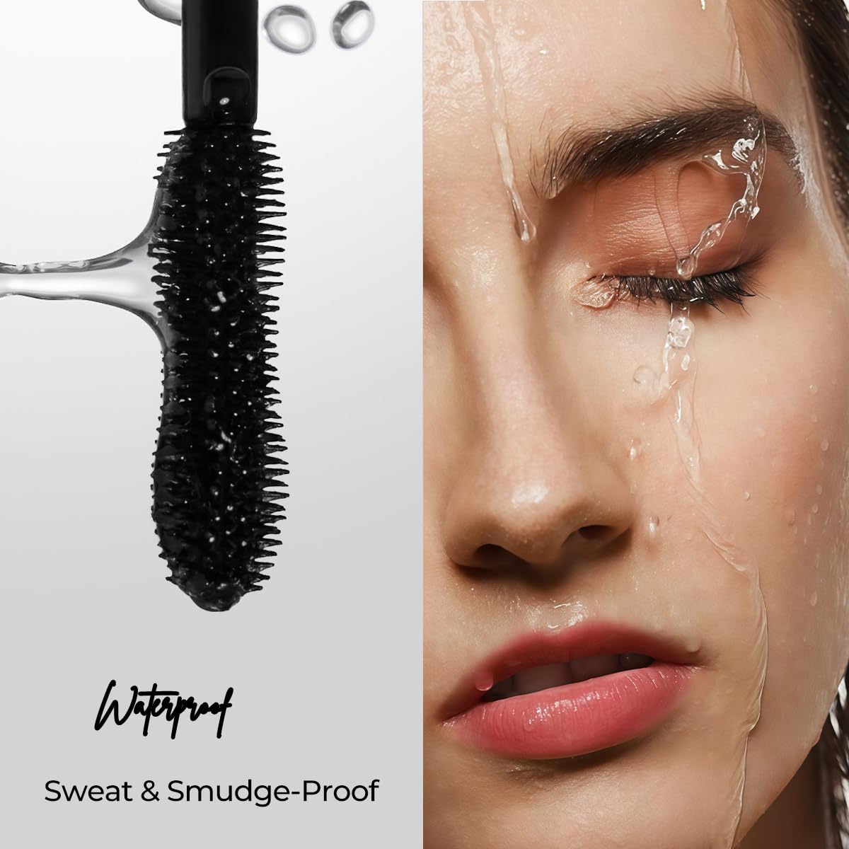 SACE LADY Black Mascara - Extra Volume & Lengthening Formula | Smudge-Proof, Clump-Free Eye Makeup