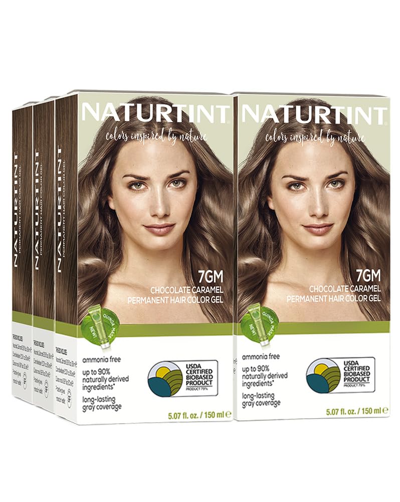 Naturtint 7N Hazelnut Blonde Permanent Hair Color | Ammonia-Free, Vegan, 100% Gray Coverage, Long-Lasting Results