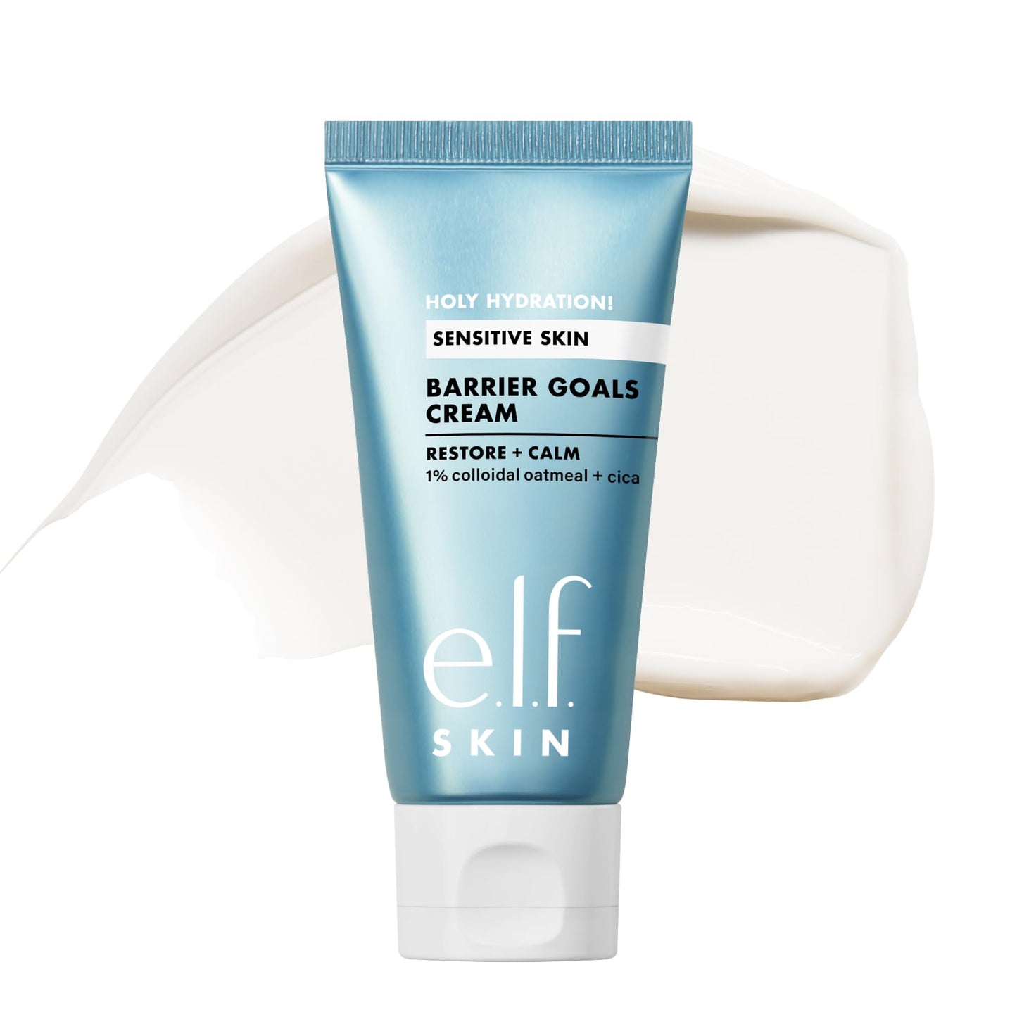 e.l.f. SKIN Holy Hydration! Barrier Goals Cream, Rich Face Moisturizer For Hydrating & Soothing, Helps Visibly Reduce Redness, Vegan & Cruelty-Free