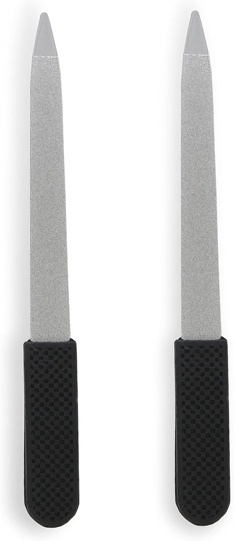 Double-Sided Sapphire Nail File - Comfort Grip Handle | 2-Pack for Easy Nail Shaping