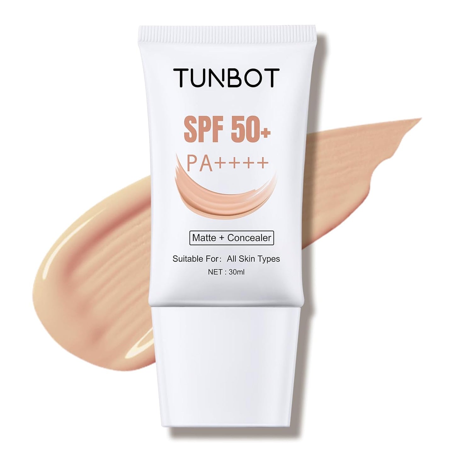 Liquid Foundation SPF 50 - Full Coverage Lightweight Concealer for Even Skin Tone | 30ml, Waterproof, Long-Lasting Oil Control