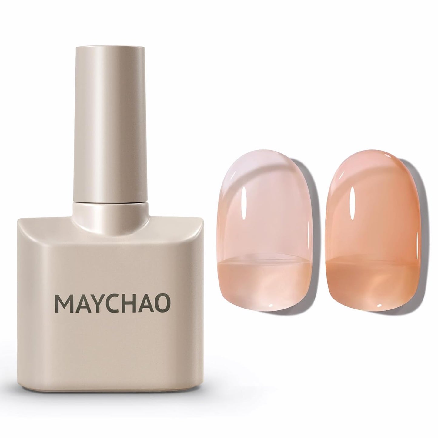 Light Pink Gel Nail Polish - 15ML Soak Off UV/LED for DIY Nail Art | Peach Pink Color, 0.5 OZ