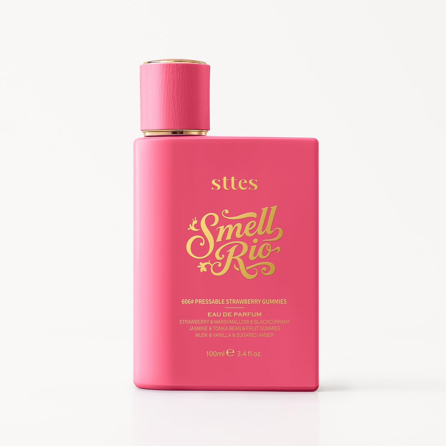 Sttes Smell Rio Perfume 606# (Pressable Strawberry Gummies) Hair Perfume for Women – Long-Lasting Strawberry, Candy, Vanilla & Marshmallow Gourmand Fragrance Eau de Parfum 100ml (3.4 fl oz)