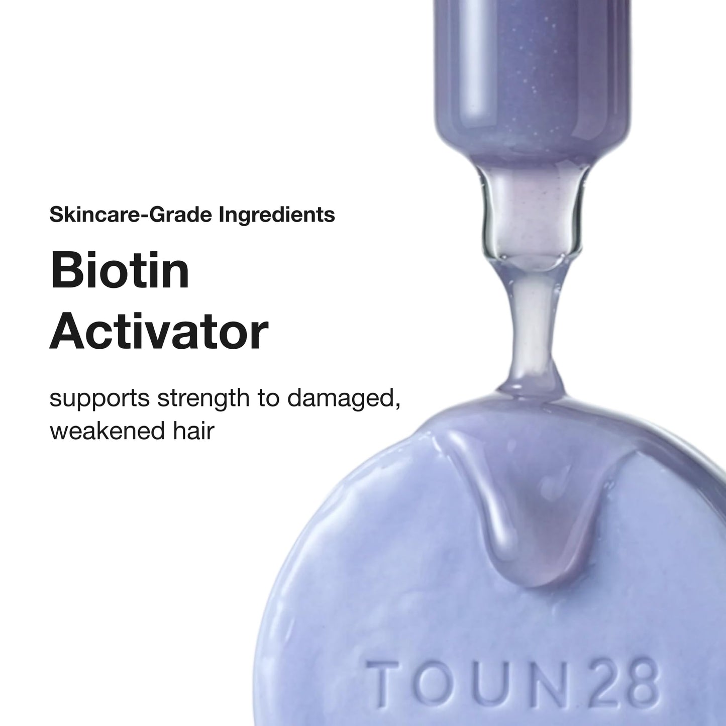 TOUN28 Biotin Keratin Purple Toning Treatment Bar, Glass Hair Bar for Blonde & Gray Hair, Brass Neutralizing Solid Conditioner, 70g / 2.47 oz