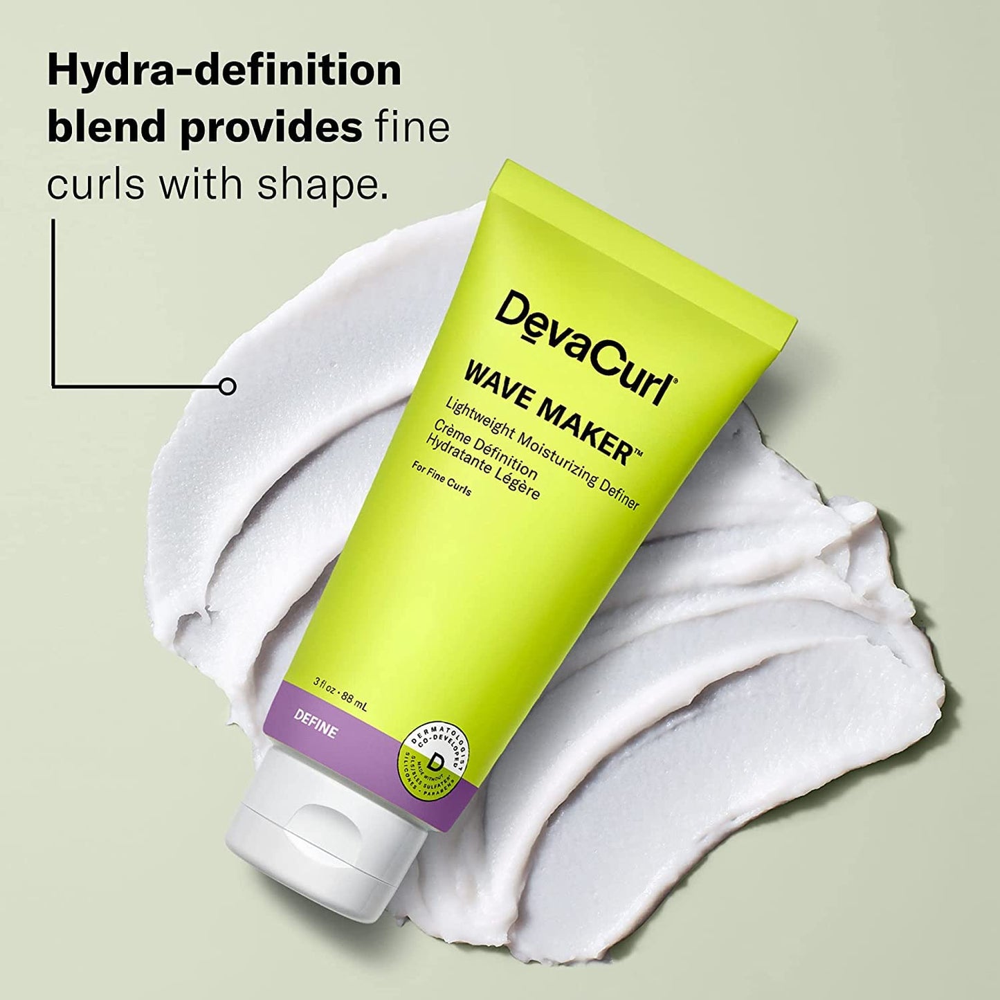 DevaCurl Wave Maker - Lightweight Moisturizing Hair Definer | 3 Fl. Oz.