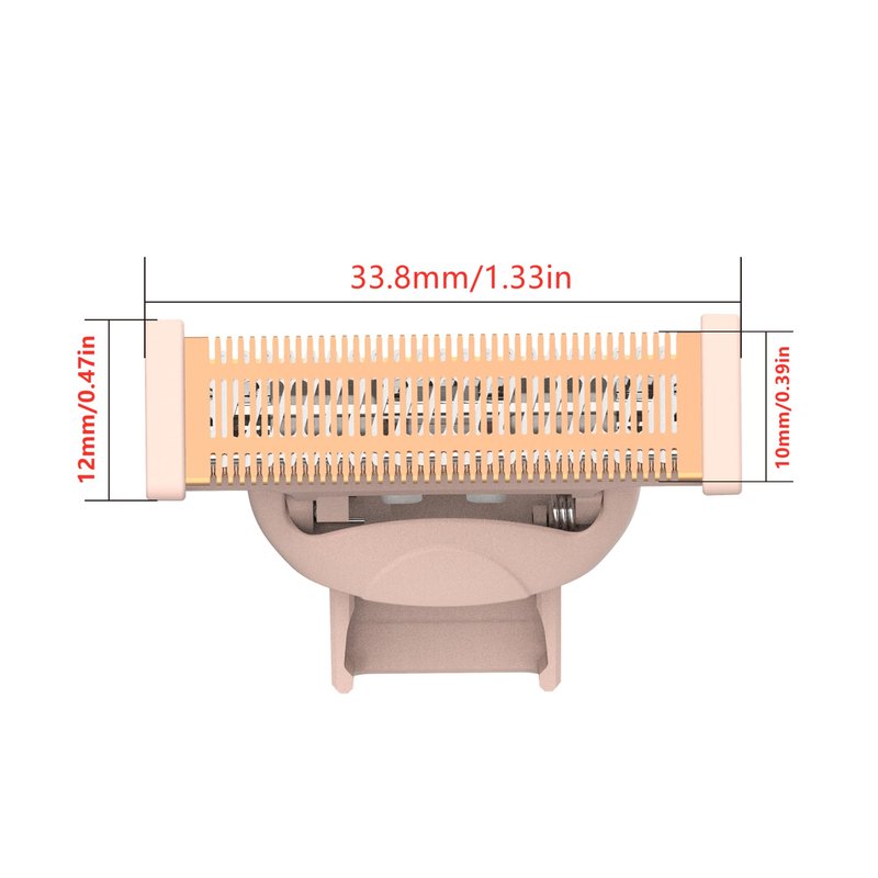 2 Pack Body Razor Replacement Heads for Flawless Nu Razor and Finish Touch Replacement Blades for Women,Rose Gold