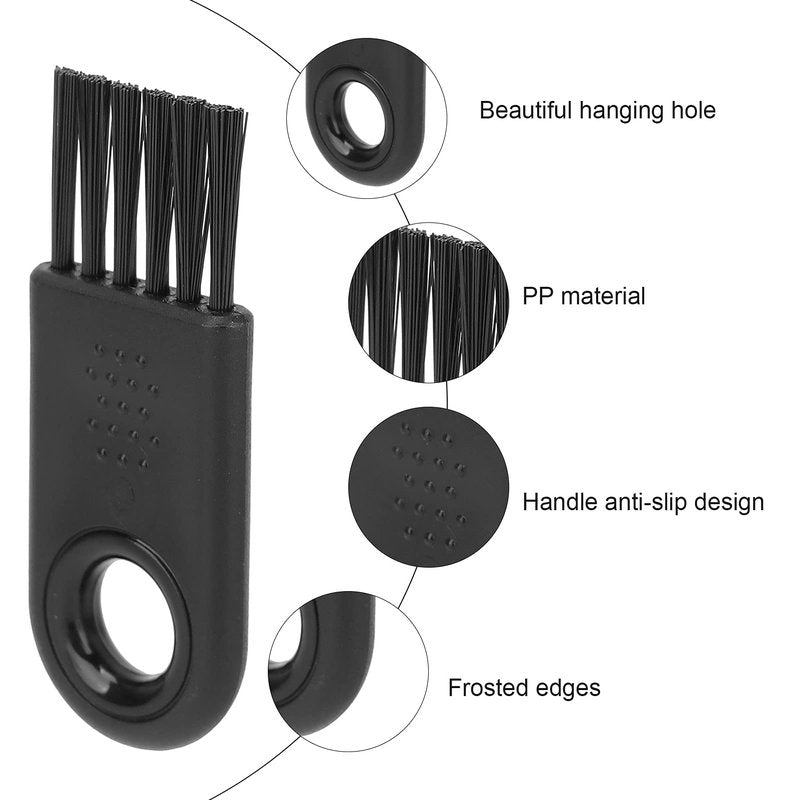 6Pcs Hair Clipper Brush, Anti Slip Electric Shaver Cleaning Brush with Ergonomic Handle, Nylon Trimmer Cleaner for Small Household Appliances, Computer Accessories