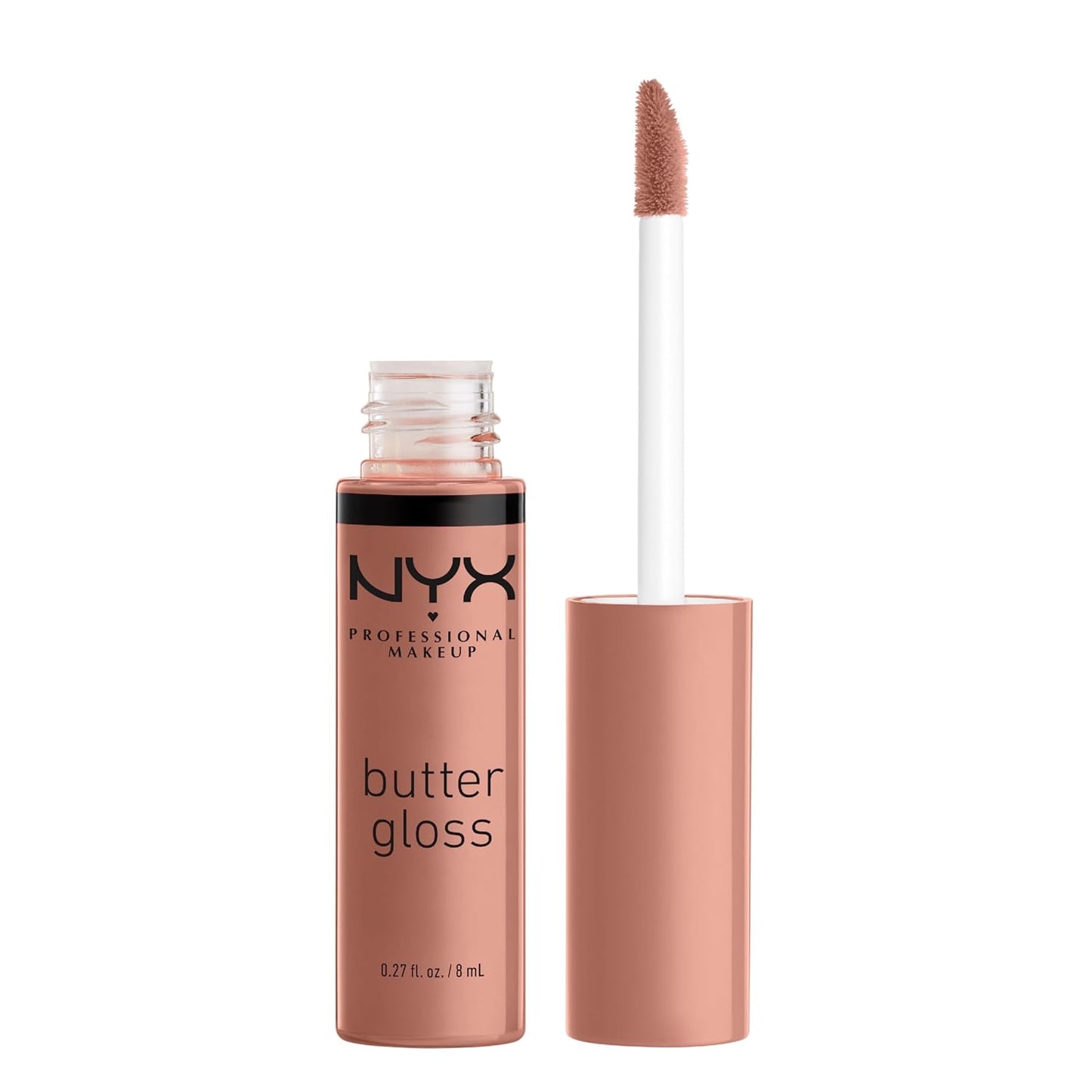 NYX Butter Gloss - Non-Sticky Lip Gloss in Madeleine | Mid-Tone Nude Shade