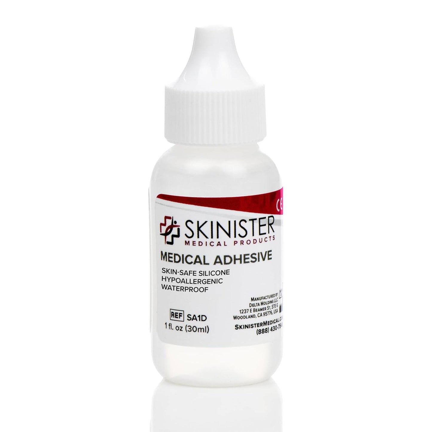 Medical Adhesive Dropper - Silicone Skin Glue for Ostomy Bags, Prosthetics & More | 1oz