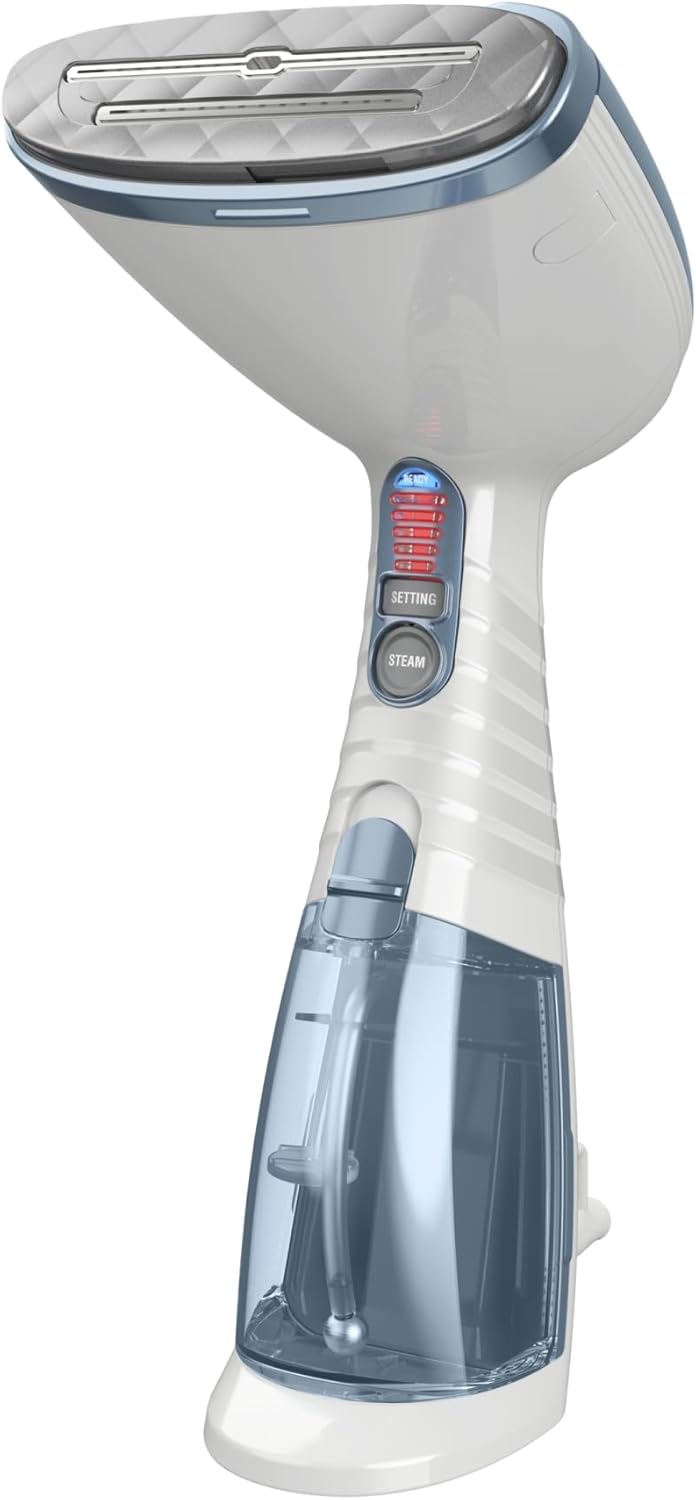 Conair Handheld Garment Steamer - Turbo ExtremeSteam 1875W | Portable Blue Fabric Steamer for Clothes