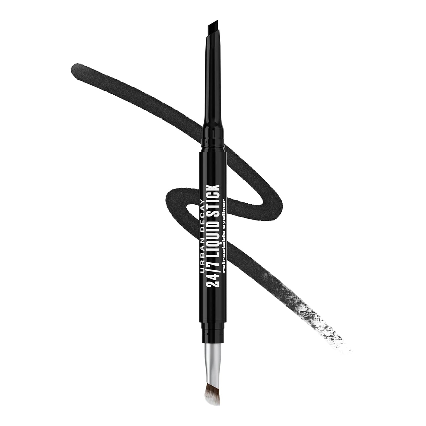 Urban Decay 24/7 Liquid Stick Waterproof Eyeliner - Smudge-Proof, Dual-Ended Gel Liner with Blending Brush | 0.012 oz