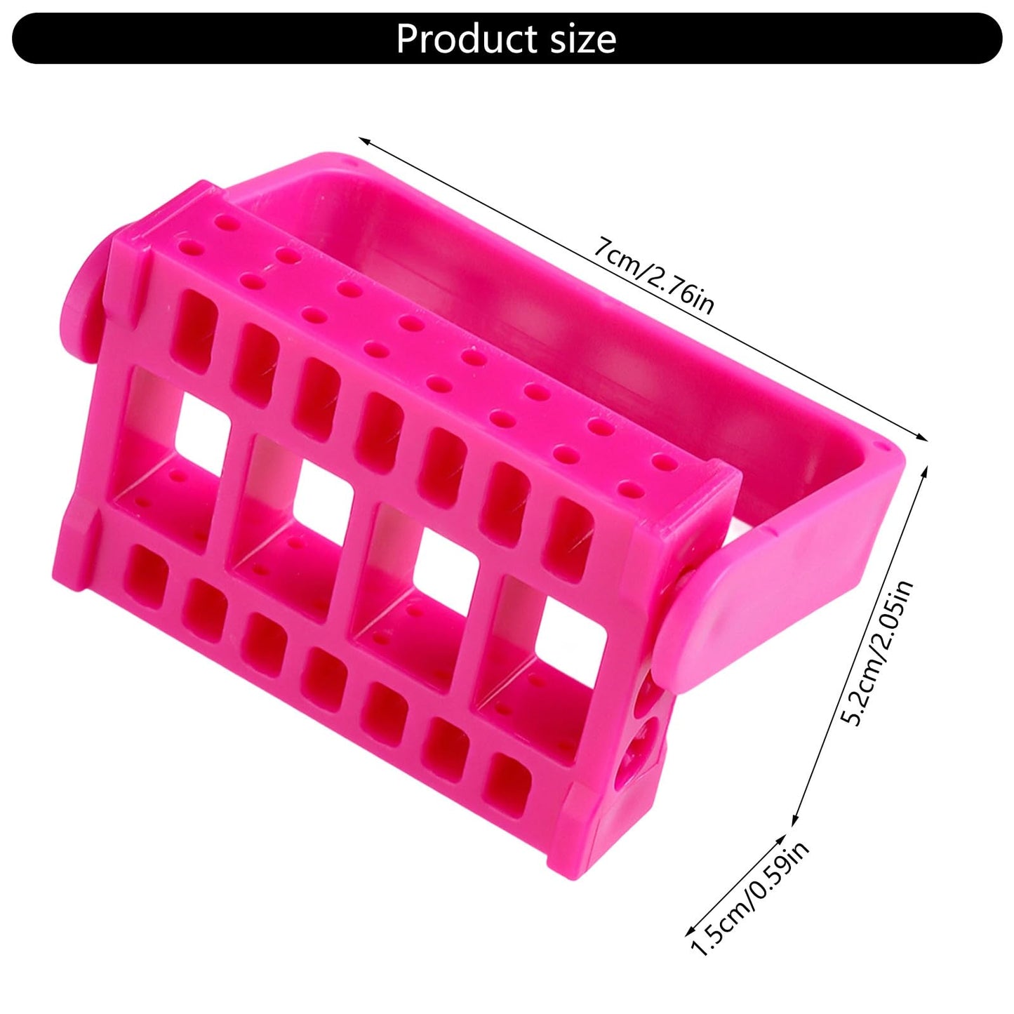 Portable Nails Technician Storage Stand for Drill Bits and Manicure Accessories NonSlip Base File Stand Art Equipment Storage Hygienic File Holder Modern Manicure Workstation Non Slip Drill Bit Rack