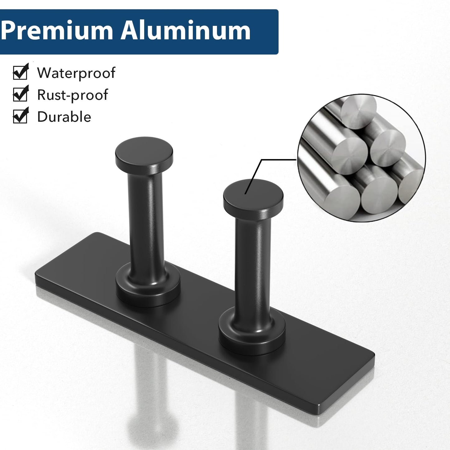 pickpiff Shower Hook Inside Razor Holder: Adhesive Waterproof Wall Hook for Hanging, Shower Accessories