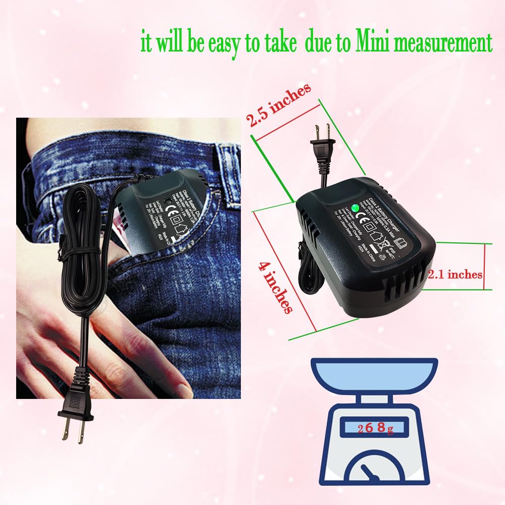 for Hyper Tough 20V Fast Lithium Battery Charger Compatible with Hyper Tough 20v Battery AQ90051G HT21-401-003-11...