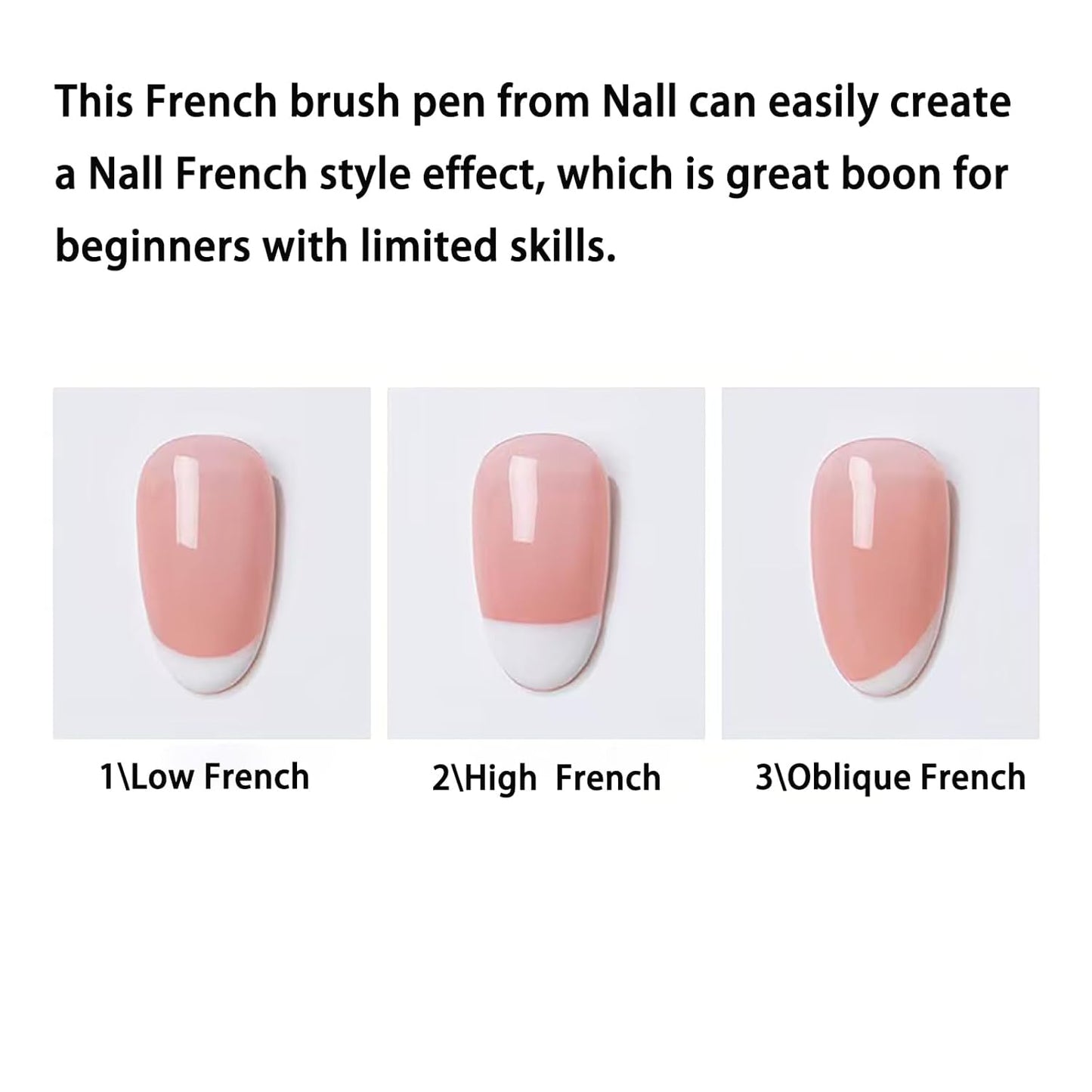 Nail Brush & French Tip Brush Set - Watercolor & Acrylic Paint Brushes | 1 Pack, Brown