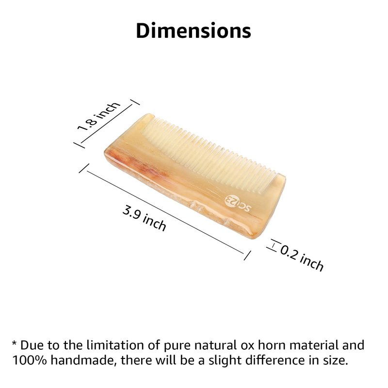 SC123 10cm Ox Horn Comb for Man