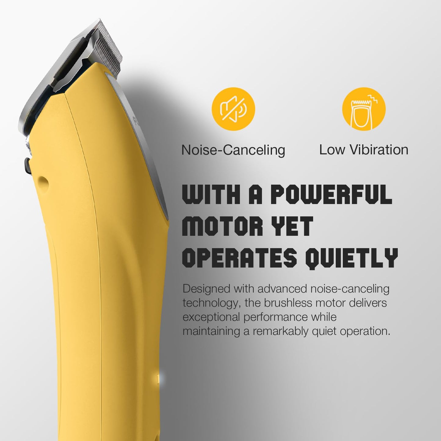 FuzzyFix Professional Dog Clippers for Grooming, 2 Speed Pet Grooming Kit for Thick Curly Matted Coats, Low Noise Heavy Duty Cordless Hair Trimmer with Detachable Metal Blade