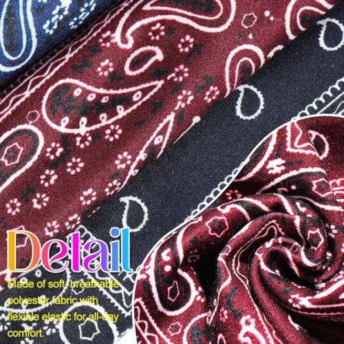 CAKURE Set of 3 Boho Wide Headbands for Women Girls - Knotted African Head Wraps & Hair Accessories