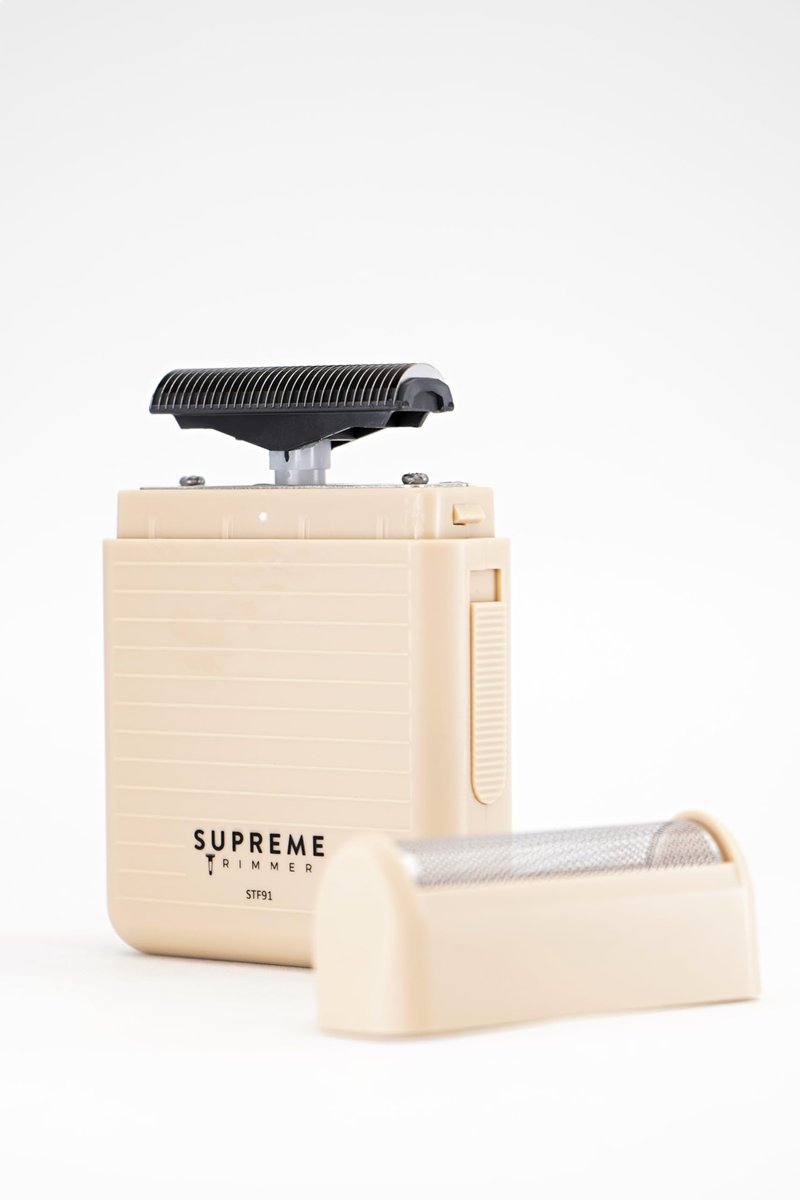 Supreme Trimmer Solo Lite Foil Shaver for Men | Rechargeable Electric Razor + 90 Min Runtime, Type-C USB Fast Charging | Lightweight Travel Shaver, Easy to Carry | STF91